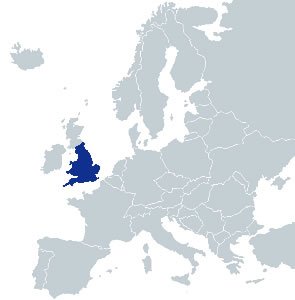 Harta Anglia - Harta Angliei - Harta Europa